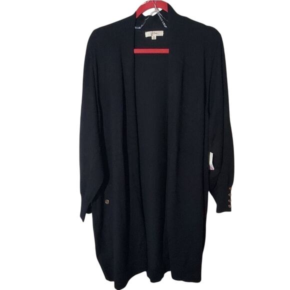 Nordstrom Peyton Parker Puff statement sleeve plus size cardigan sweater 2X New - Picture 1 of 8